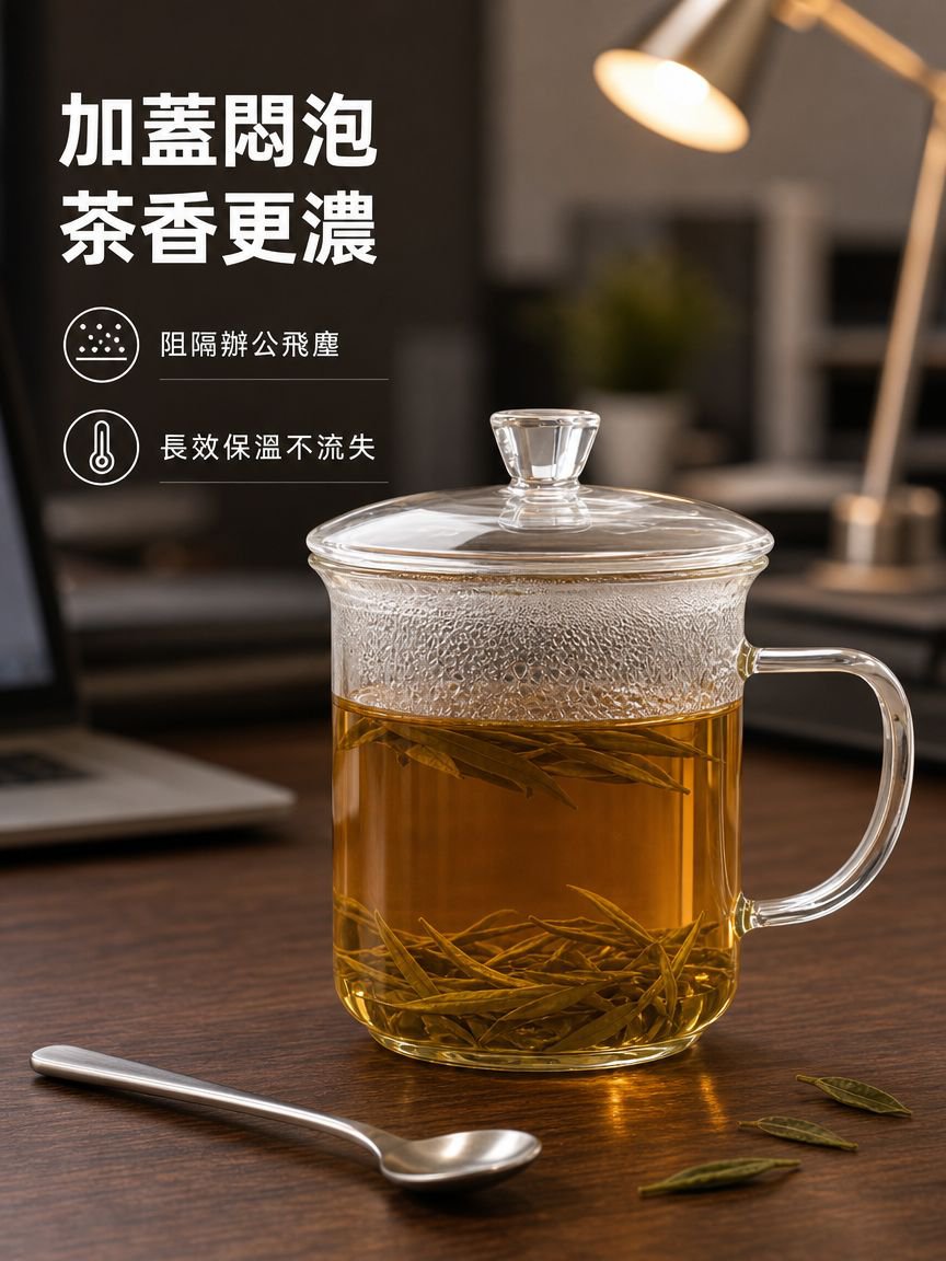 辦公室高端大容量附蓋杯