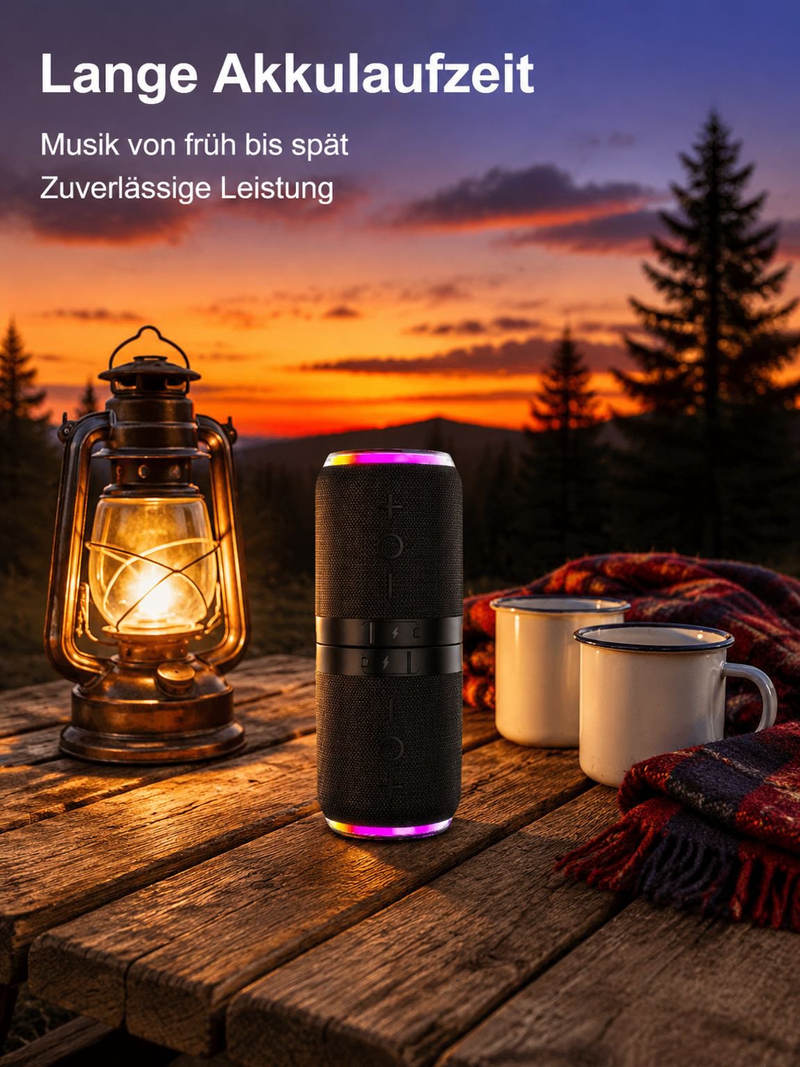 Modischer tragbarer Bluetooth-Lautsprecher mit Magnetfunktion