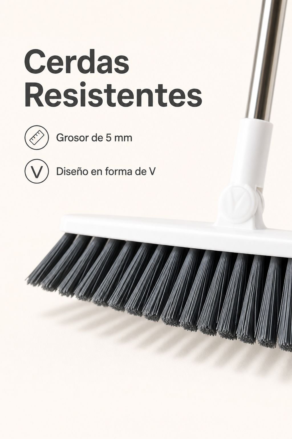 Limpieza eficiente con cepillo de cerdas resistentes