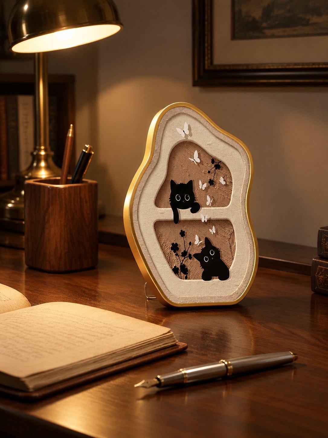 Cuadro decorativo para comedor en color crema