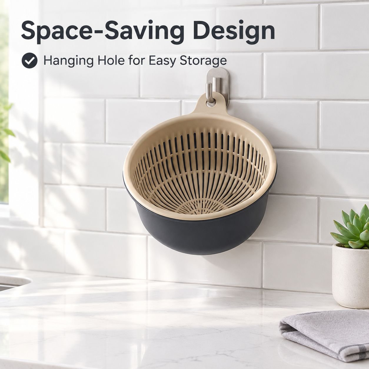 Kitchen Storage and Drain Basket