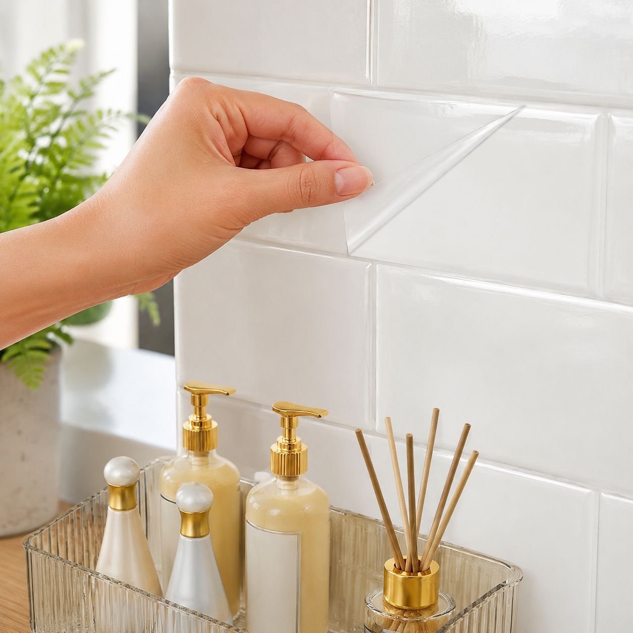 Durable and rust-resistant bathroom storage caddy