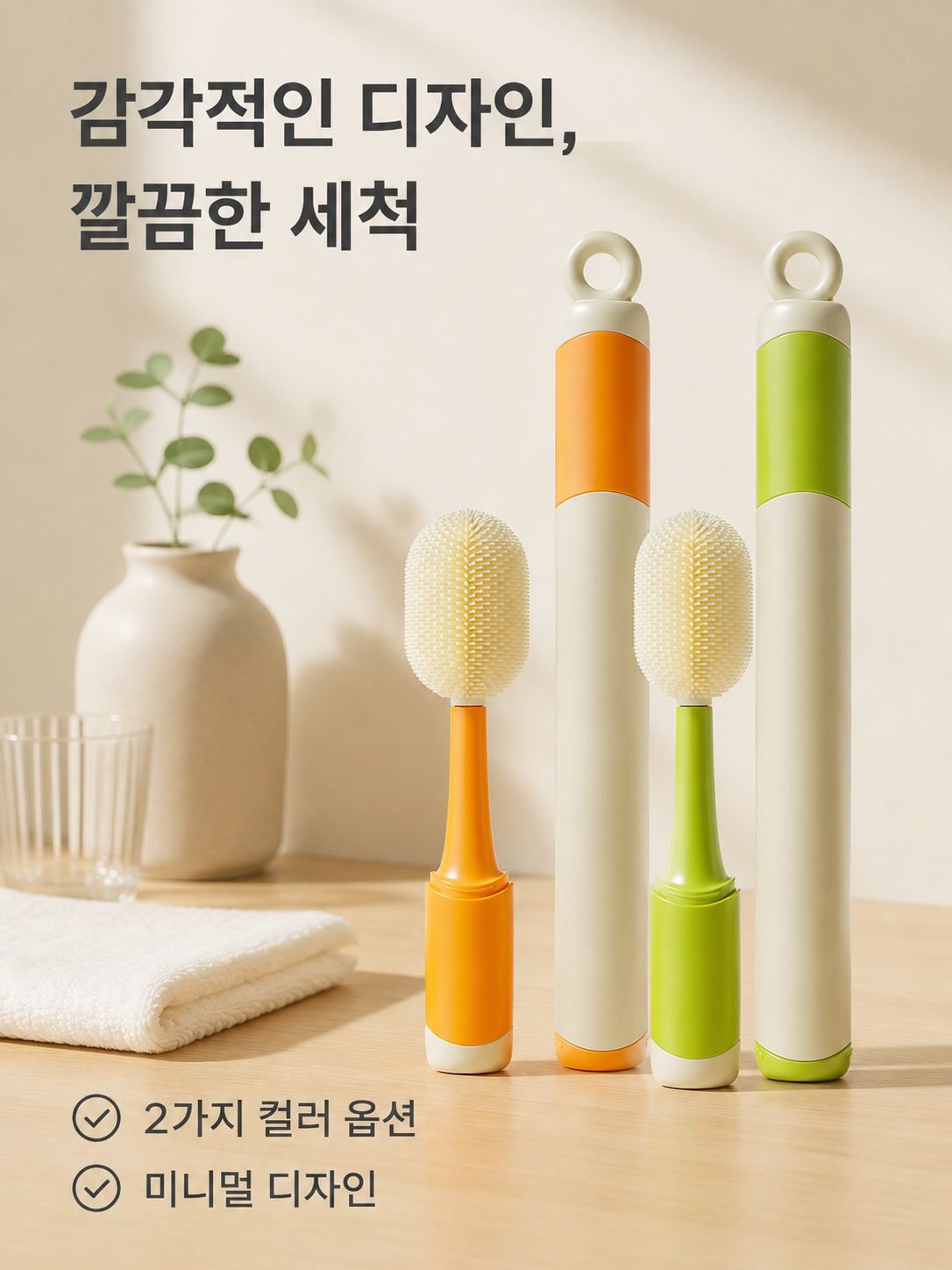 6-in-1 젖병 브러시, 긴 손잡이 브러시, 물컵·젖병·보온컵 클리닝 브러시, 다기능 물컵 세척 도구