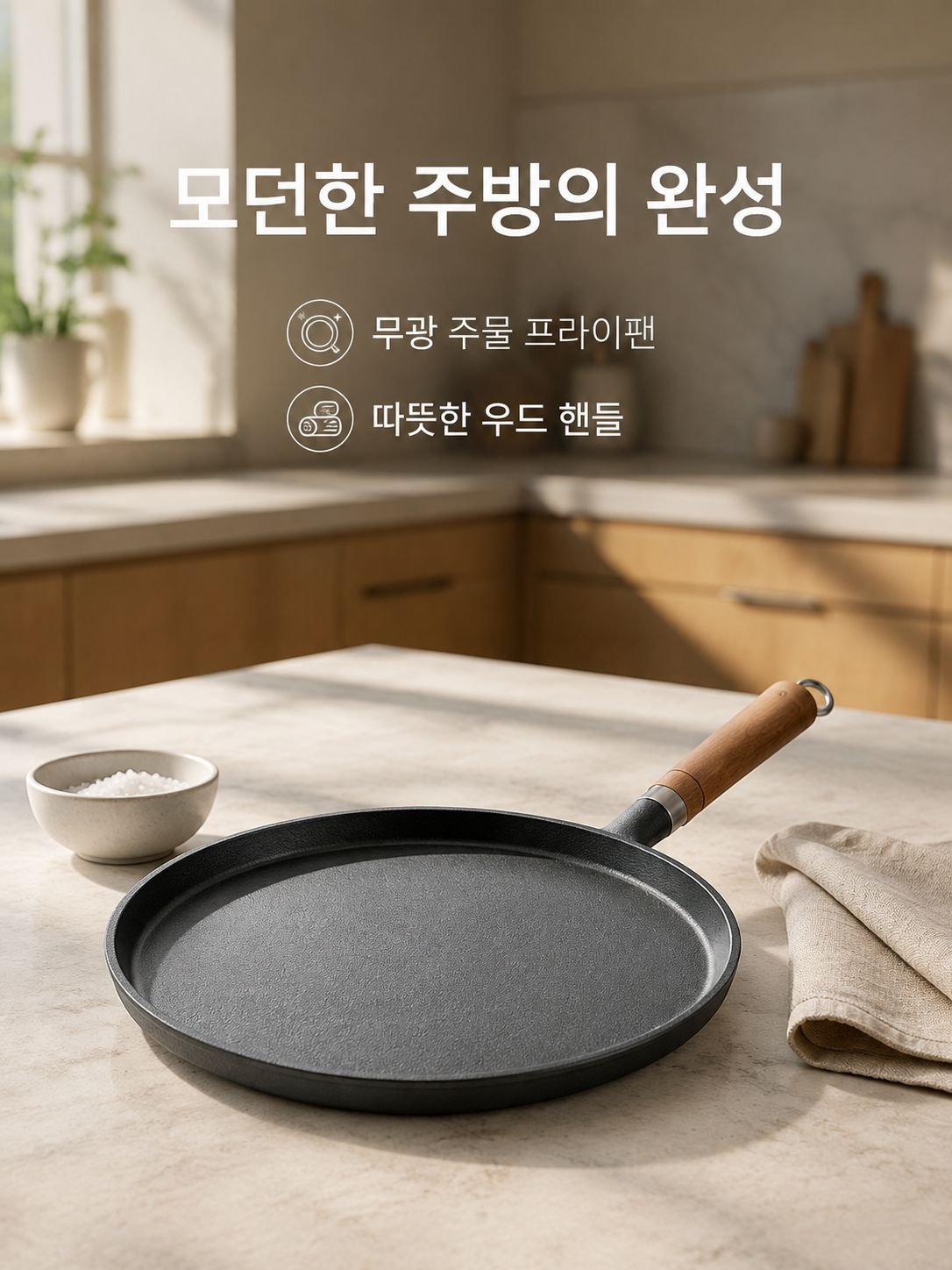 다용도 주물 프라이팬