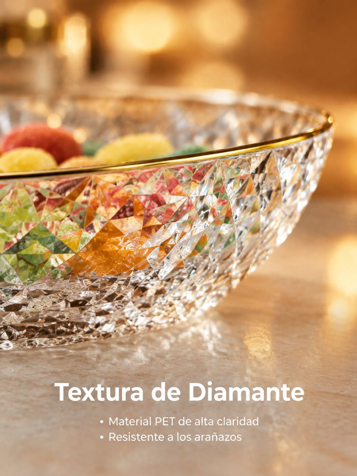 Bandeja de dulces para mesa de centro en casa