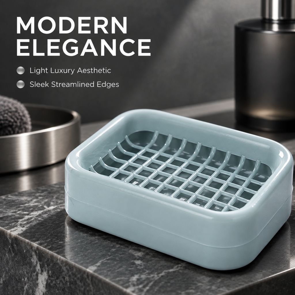Luxury double-layer premium laundry soap draining box with modern design