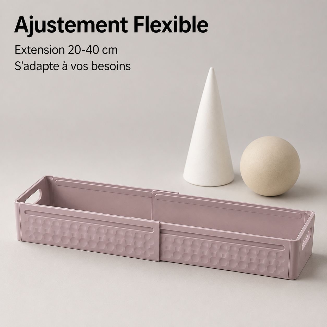 Boîte de rangement extensible à tiroirs