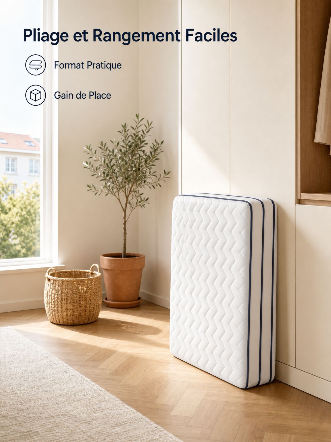 Matelas tatami pour lit d’appoint