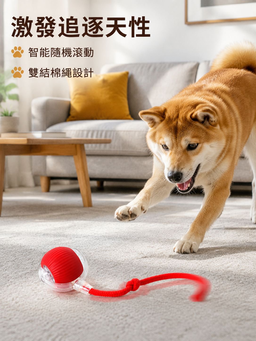 電動貓狗互動玩具球