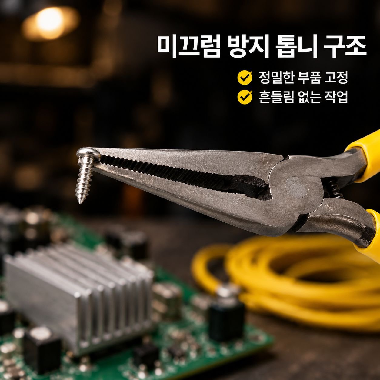 4.5인치 공업용 미니 롱노즈 플라이어 코팅 핸들 수공구 펜치