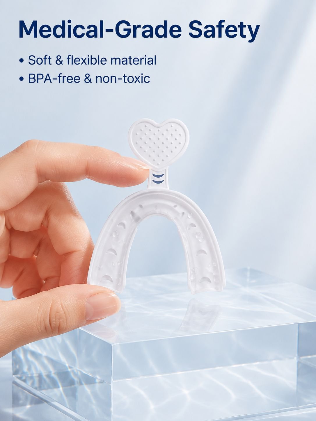 Night guard dental kit with support and accessories