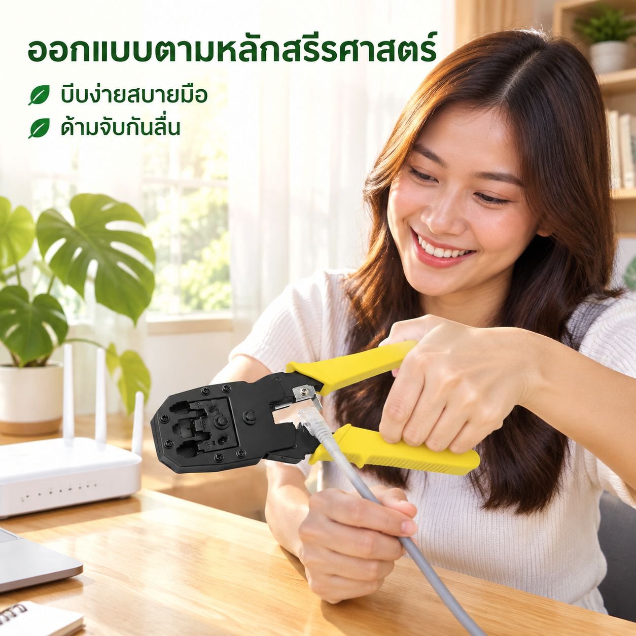 คีมเข้าหัวสายแลนอเนกประสงค์