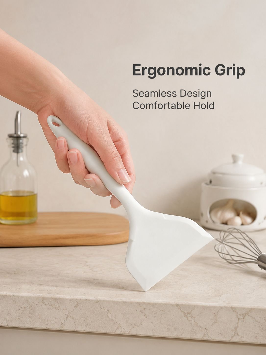 Wide Mouth Non-stick Silicone Tamagoyaki Spatula