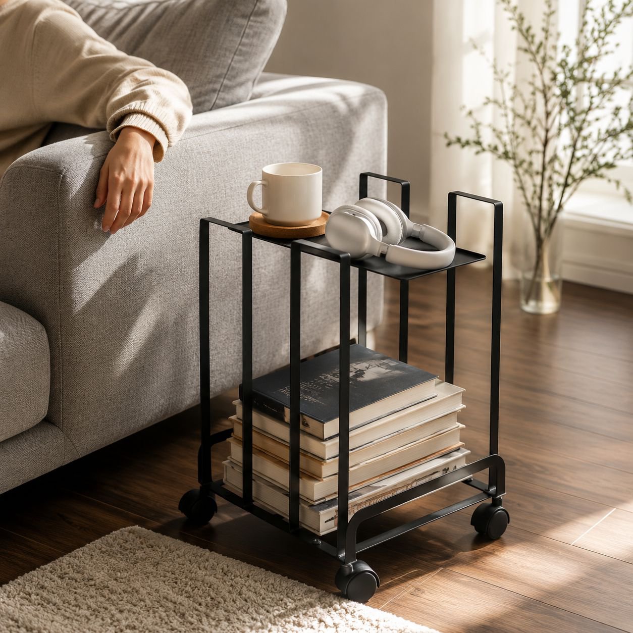 Eco-friendly movable rack for office organization