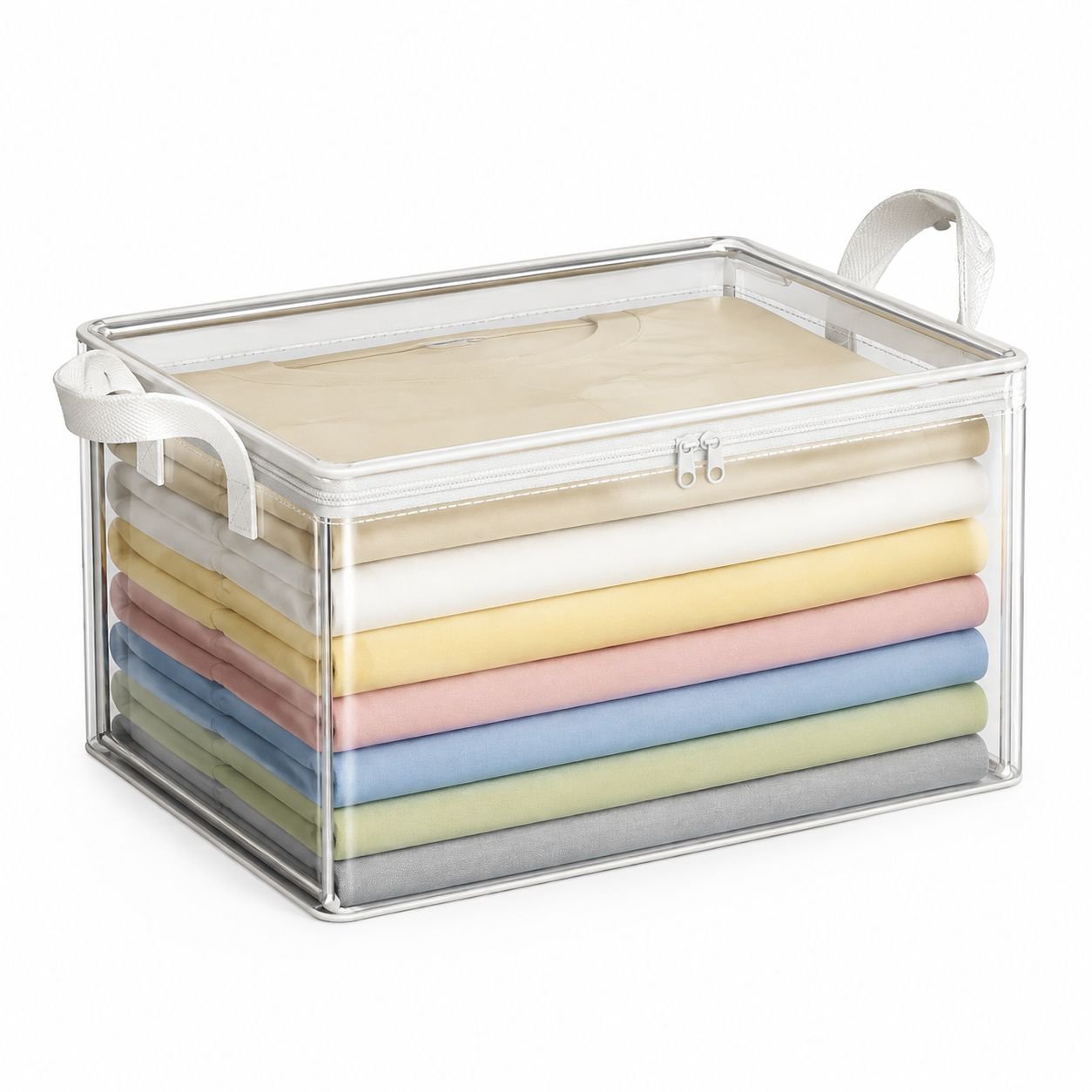 Steel Frame Transparent Moisture-proof Clothing Storage Box