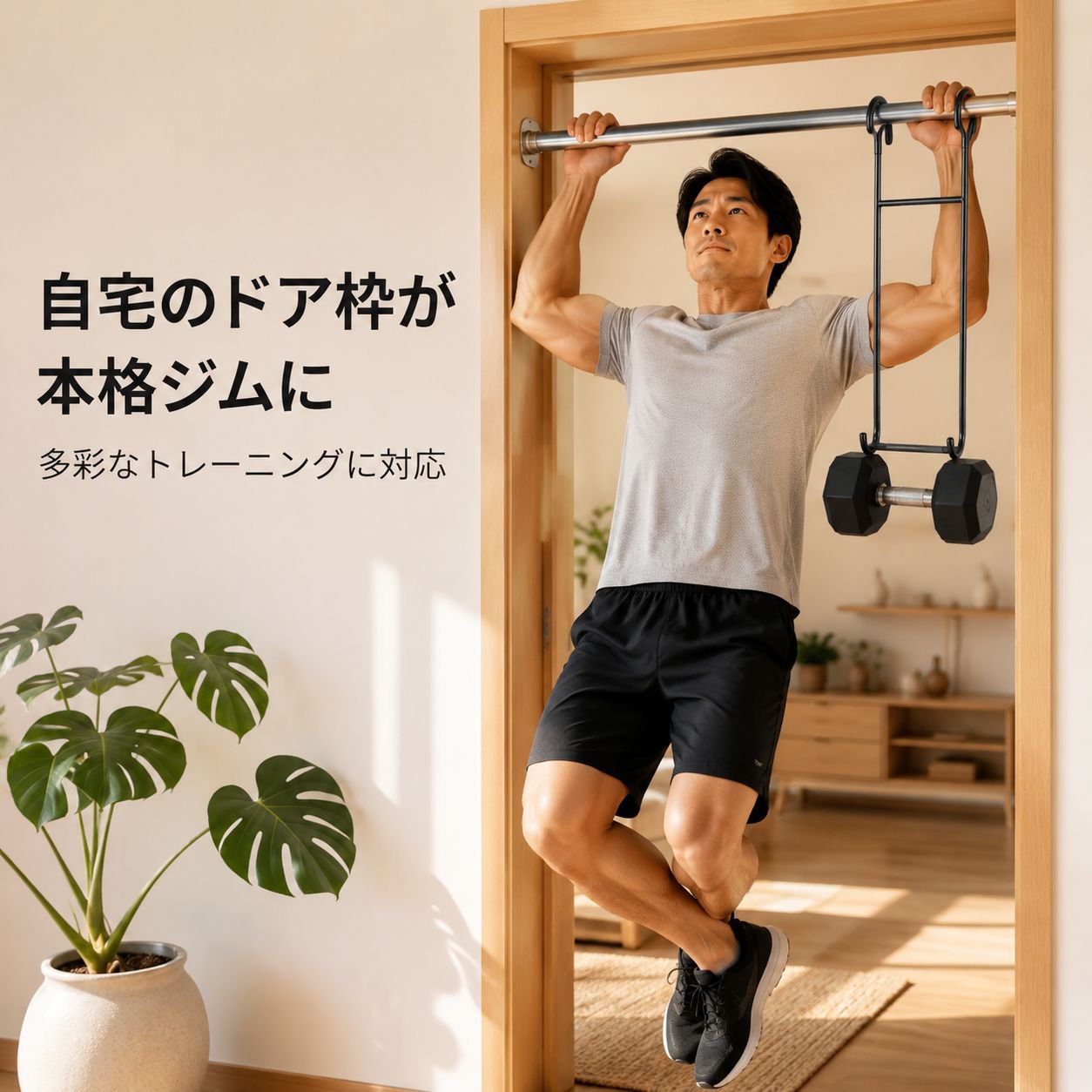 ダンベルフック加厚滑り止め多機能トレーニング補助器
