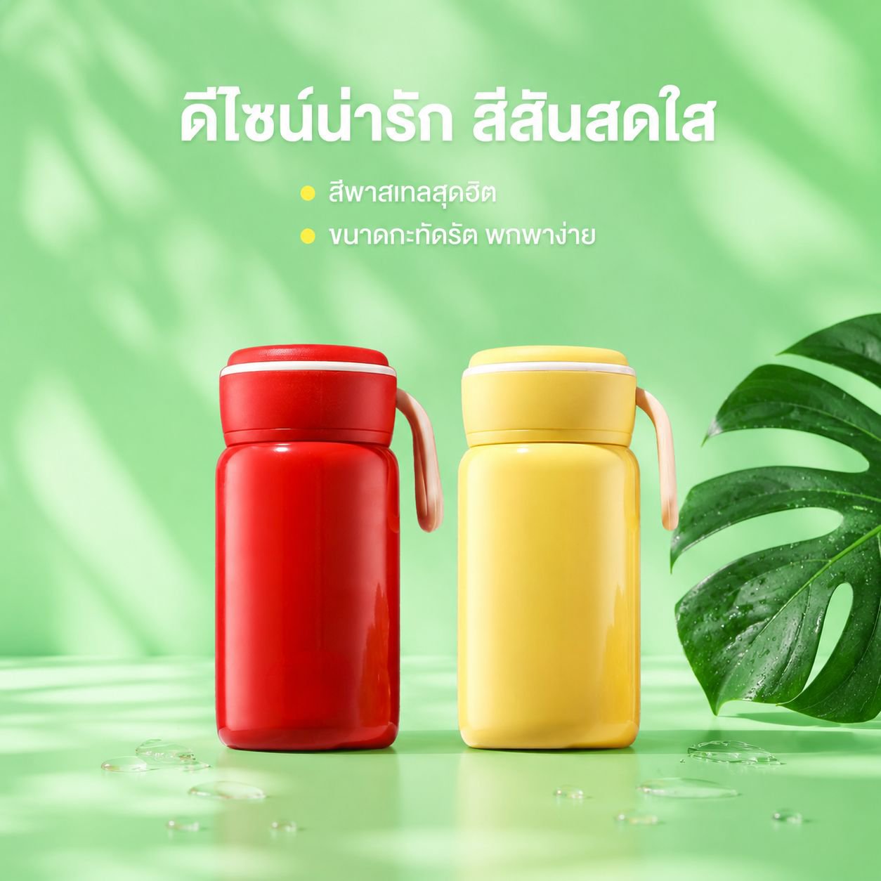 กระติกน้ำสแตนเลสมินิแบบพกพา