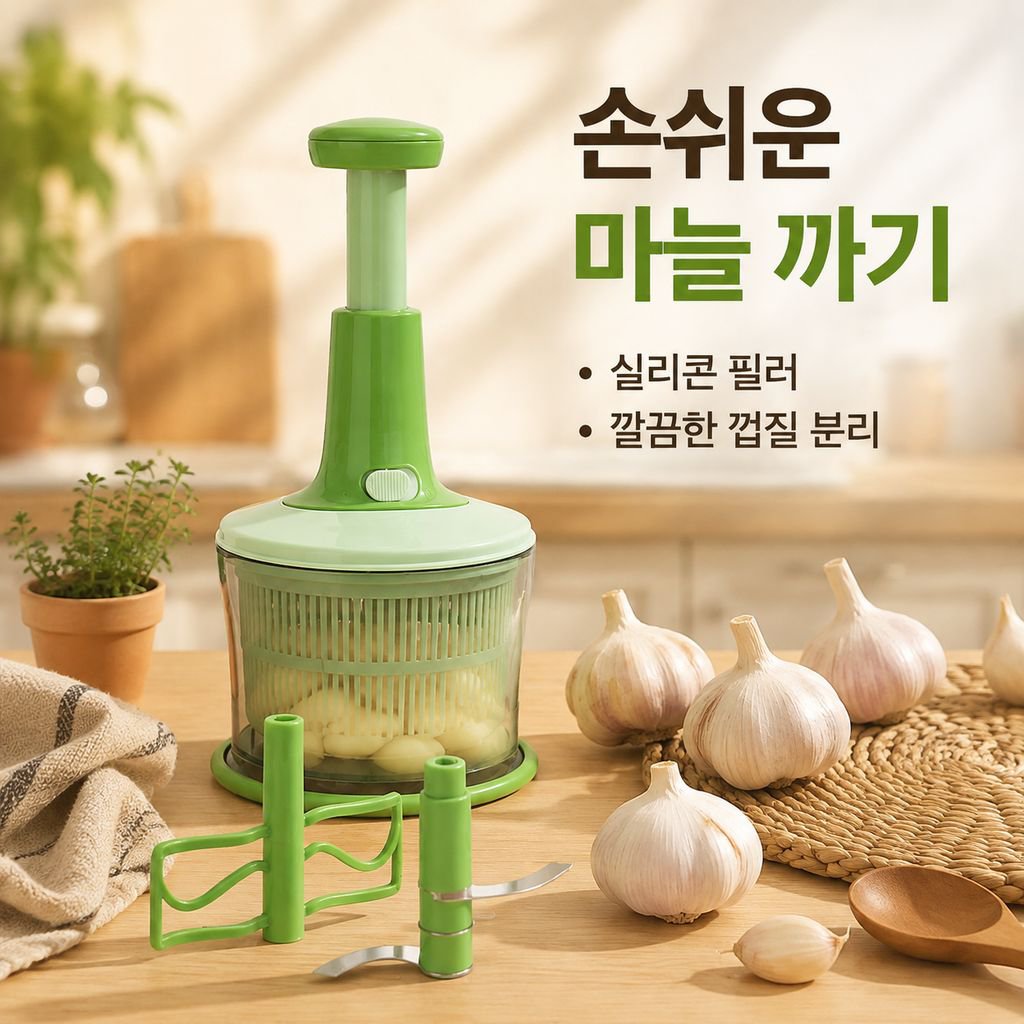다기능 야채 다지기 마늘 박피기 혼합기 세트