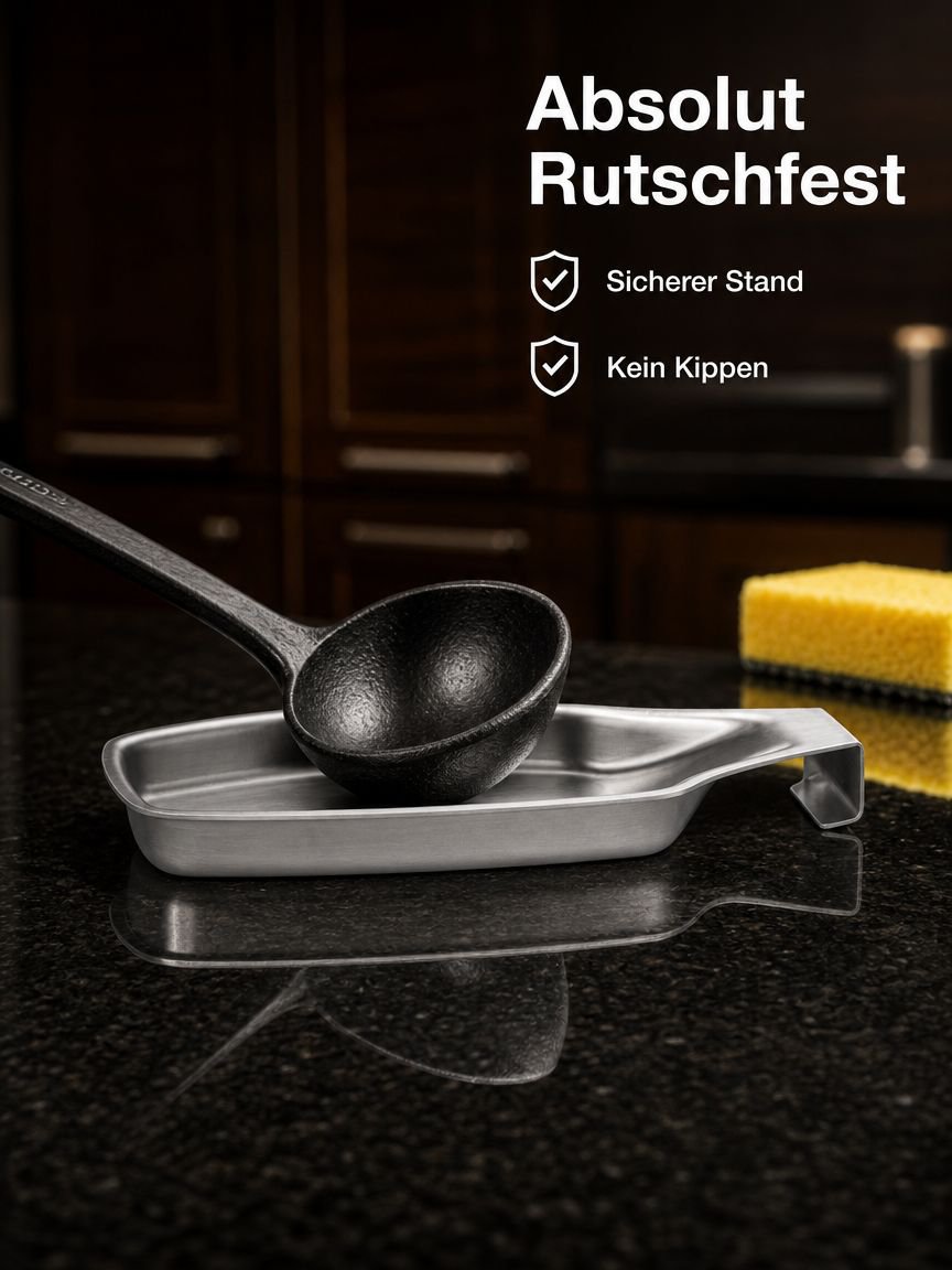304 Edelstahl Löffelhalter Küchenutensilien Regal