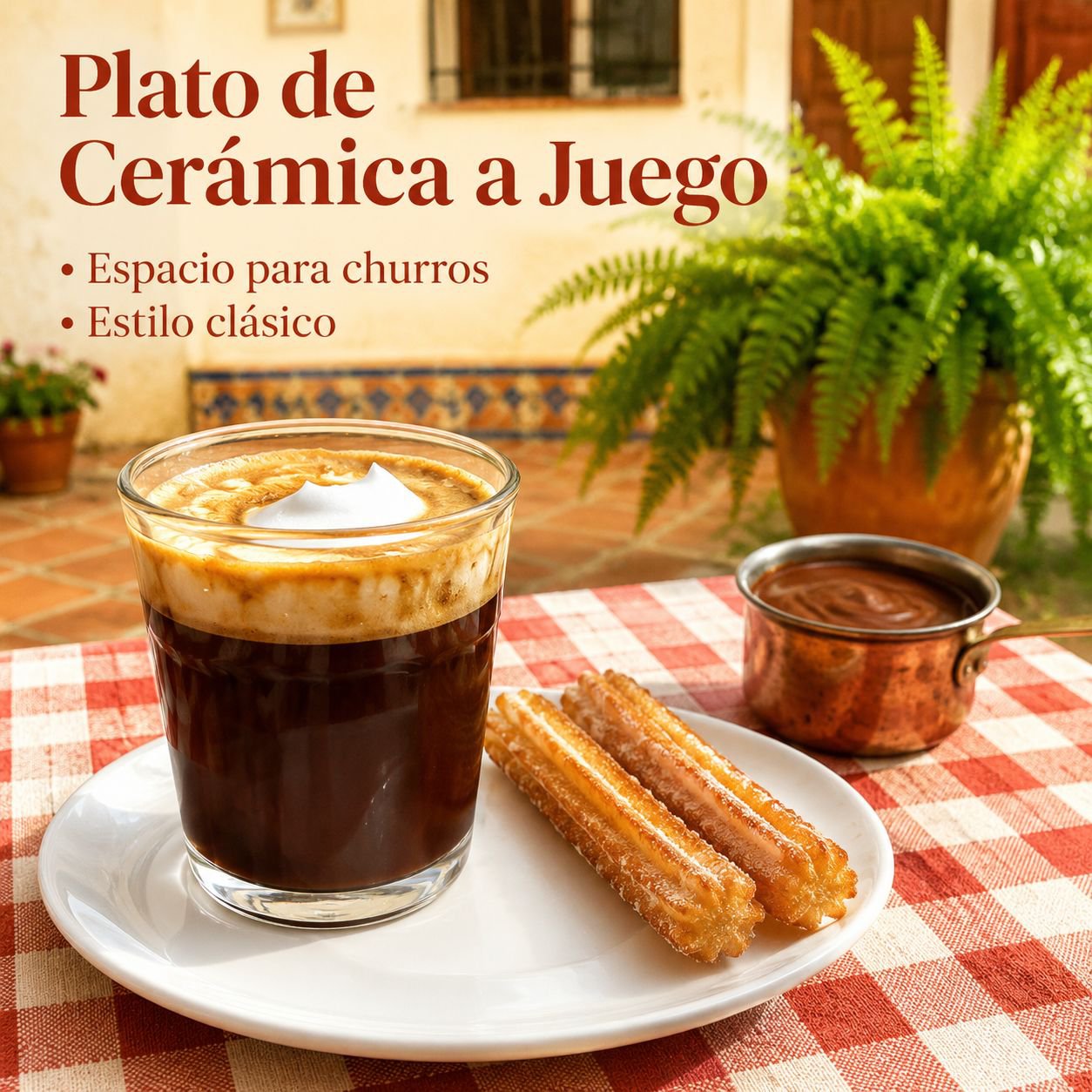 Taza de vidrio retro sencilla