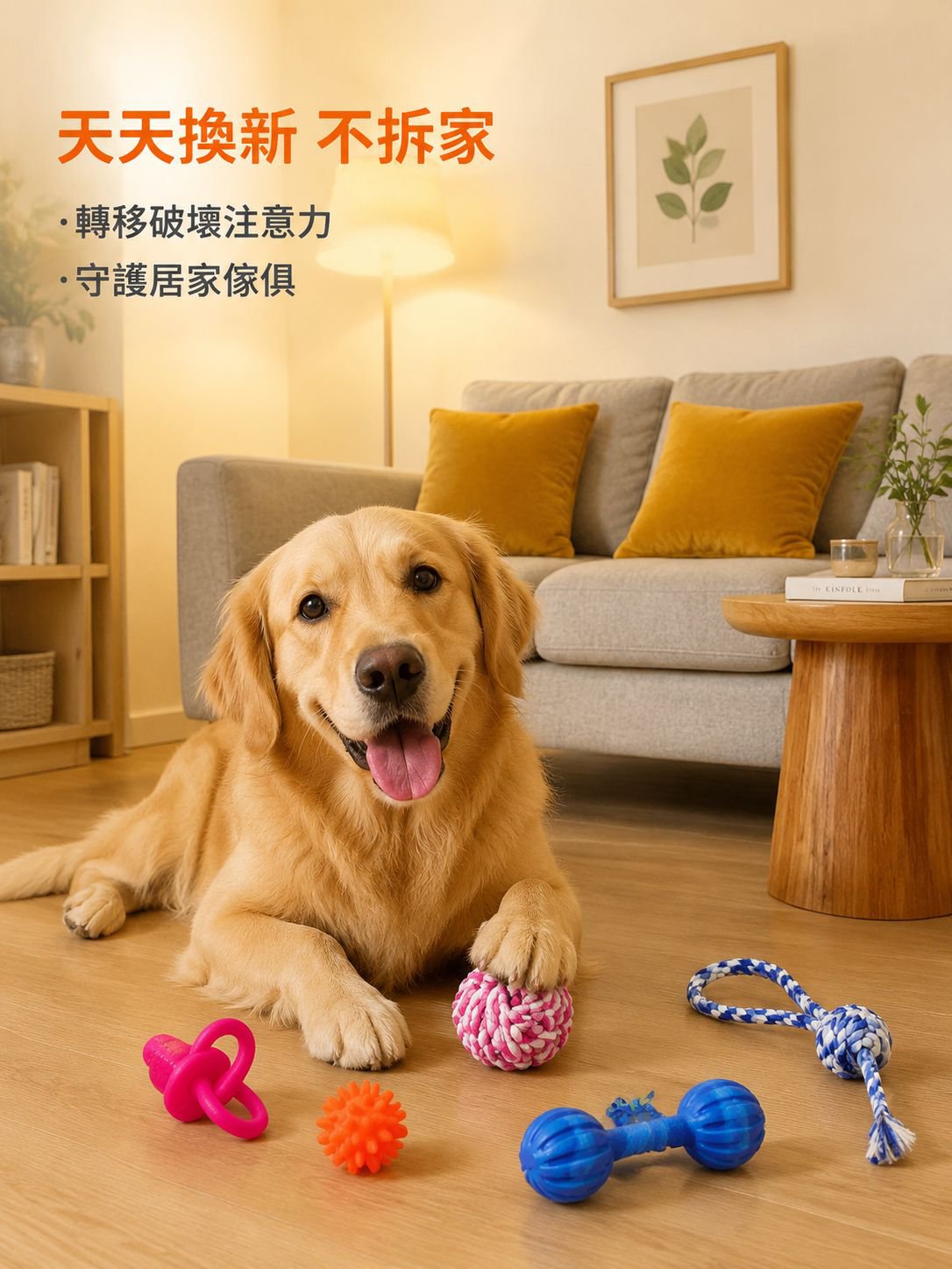 寵物犬益智發聲玩具套裝 泰迪金毛專用
