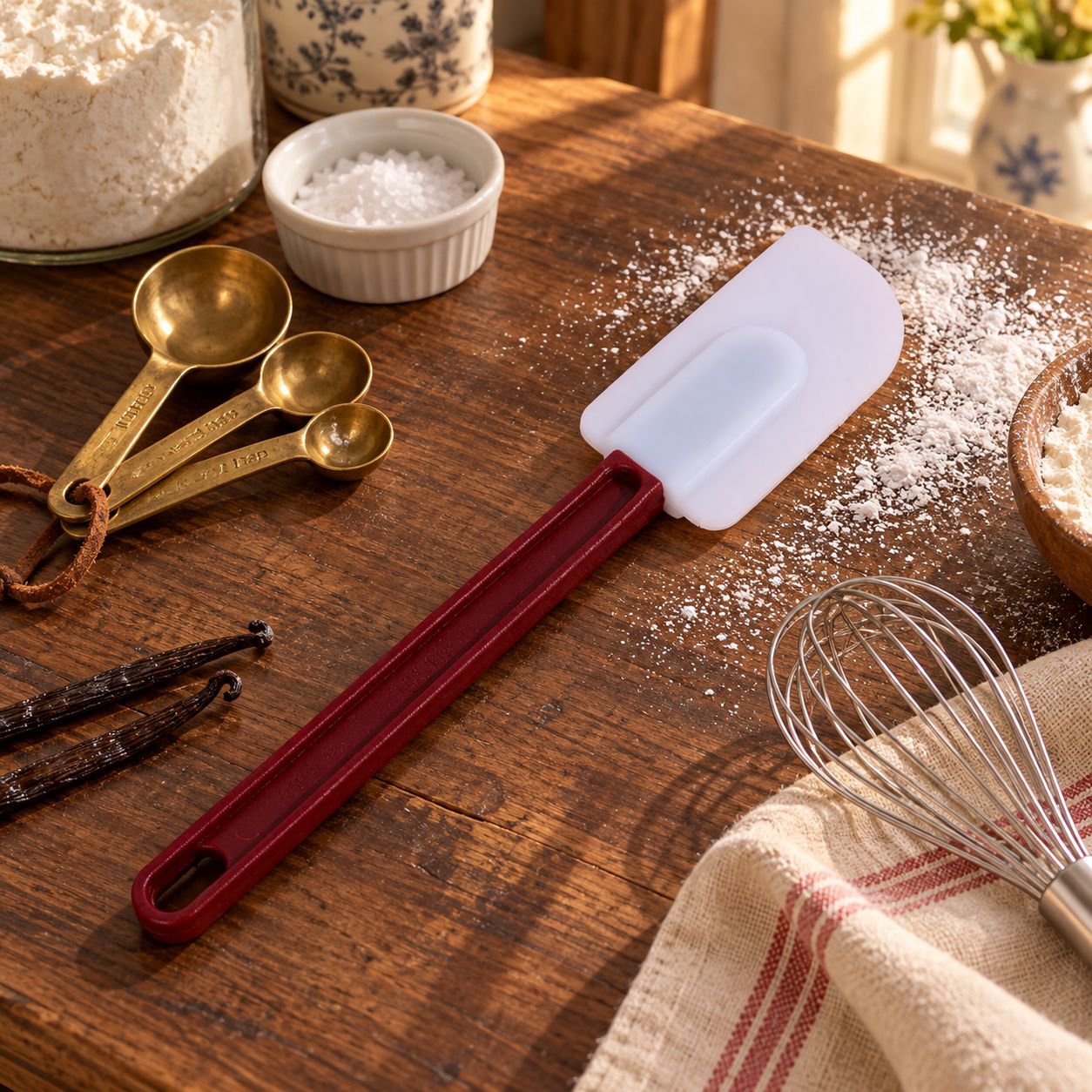 Set de Spatules en Silicone pour Pâtisserie et Gâteaux, Ustensiles Cuisine