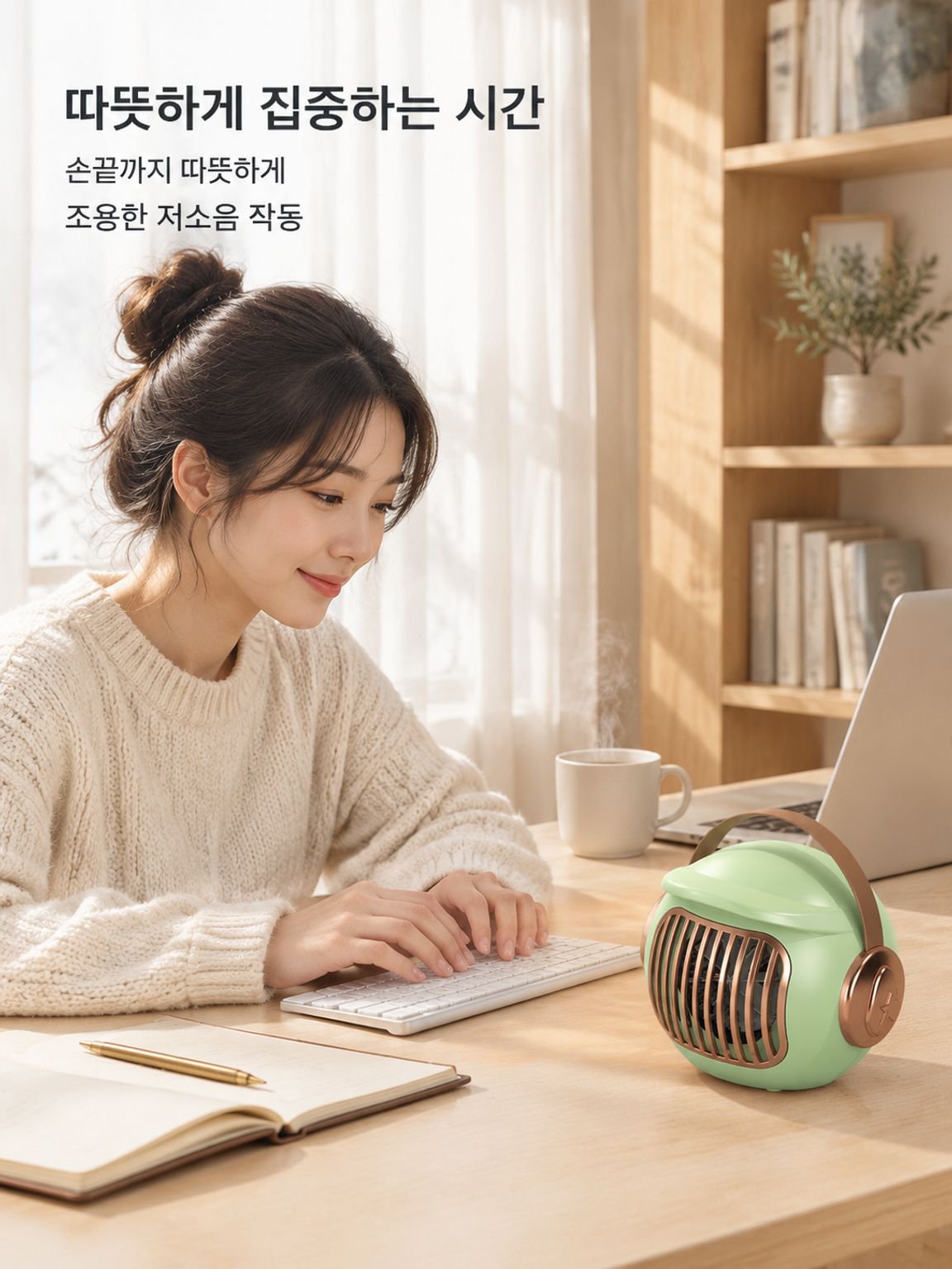 손잡이가 달린 휴대용 고효율 전기 히터