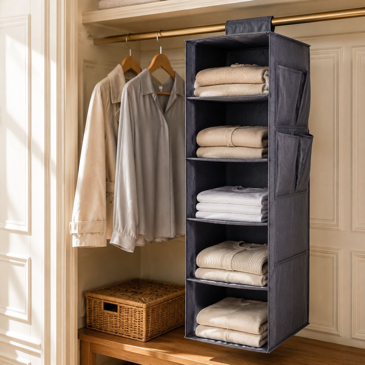 Organisateur pratique pour placard ou armoire
