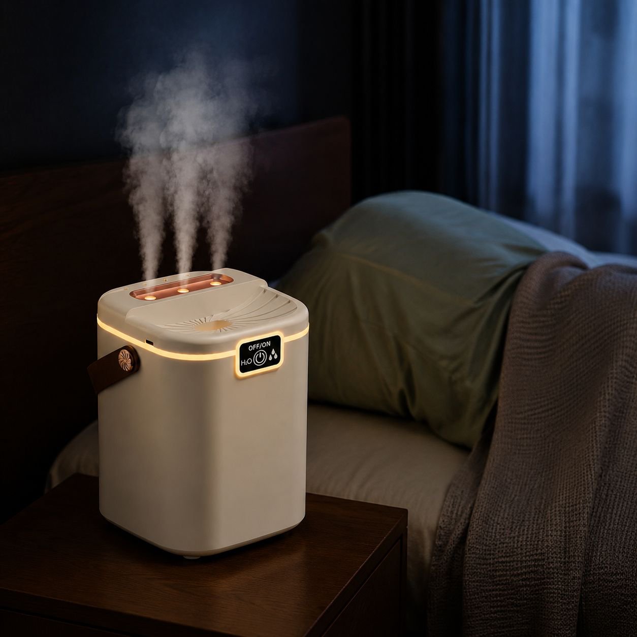 Efficient air humidity improvement device