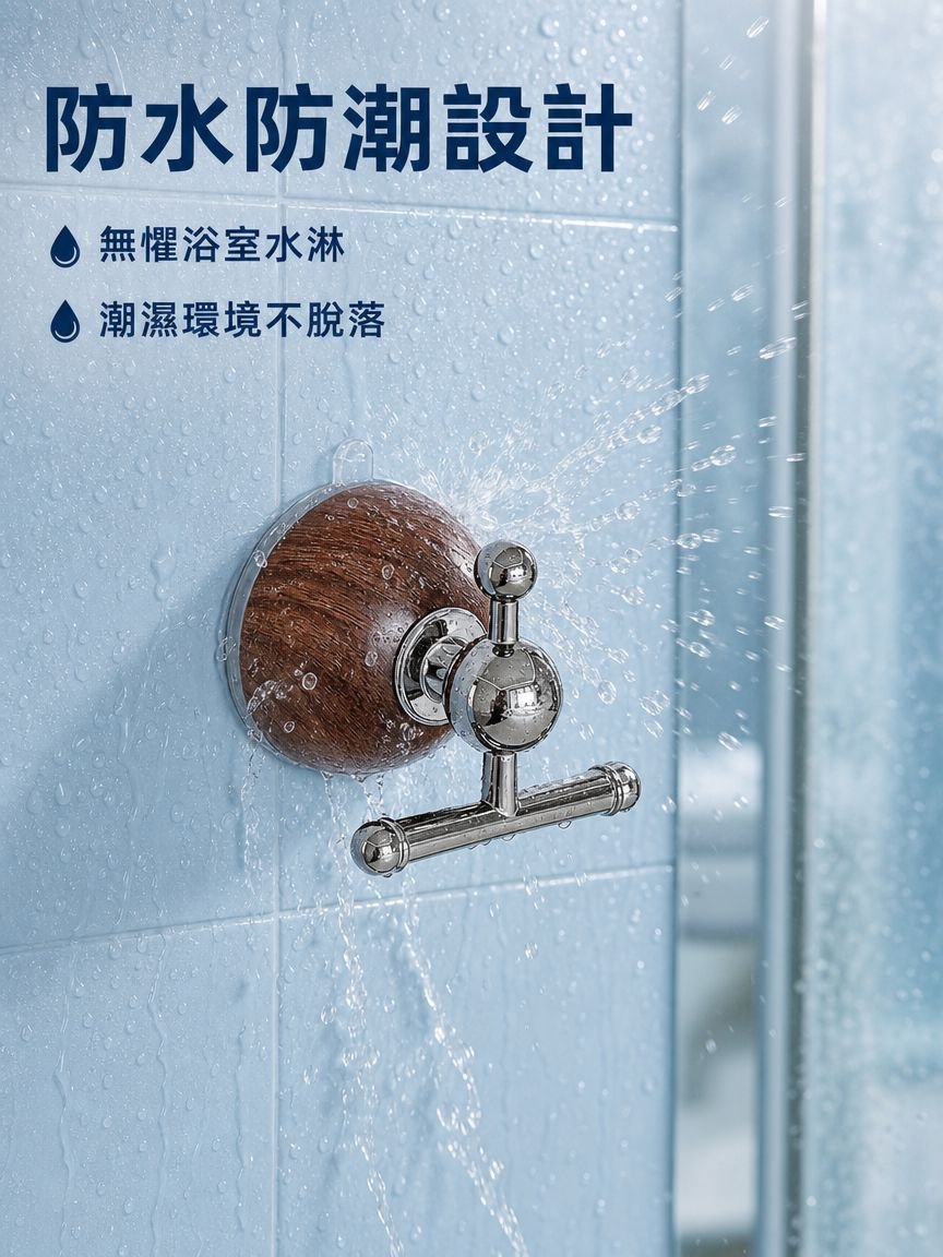木質吸盤強力掛鉤