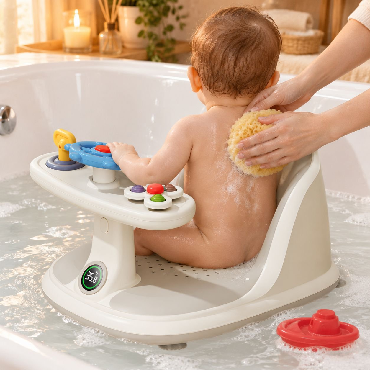 Stabiler Baby Badesitz für sicheres Baden