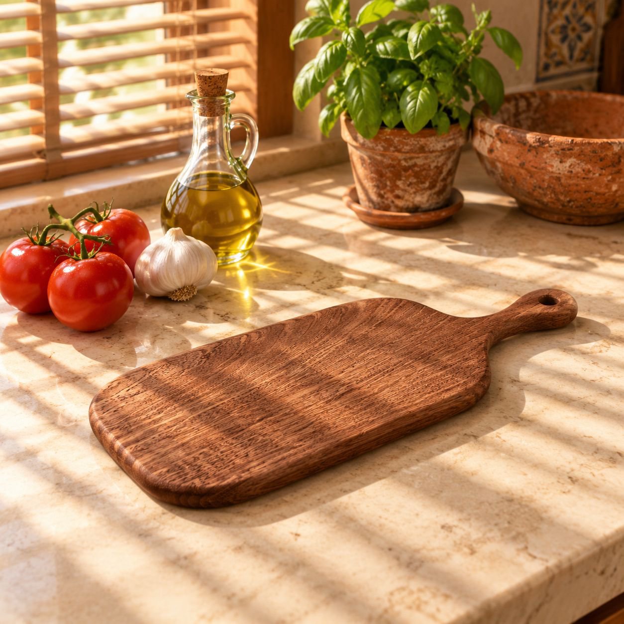 Tabla de cortar de ébano, tabla multifuncional para frutas y pan