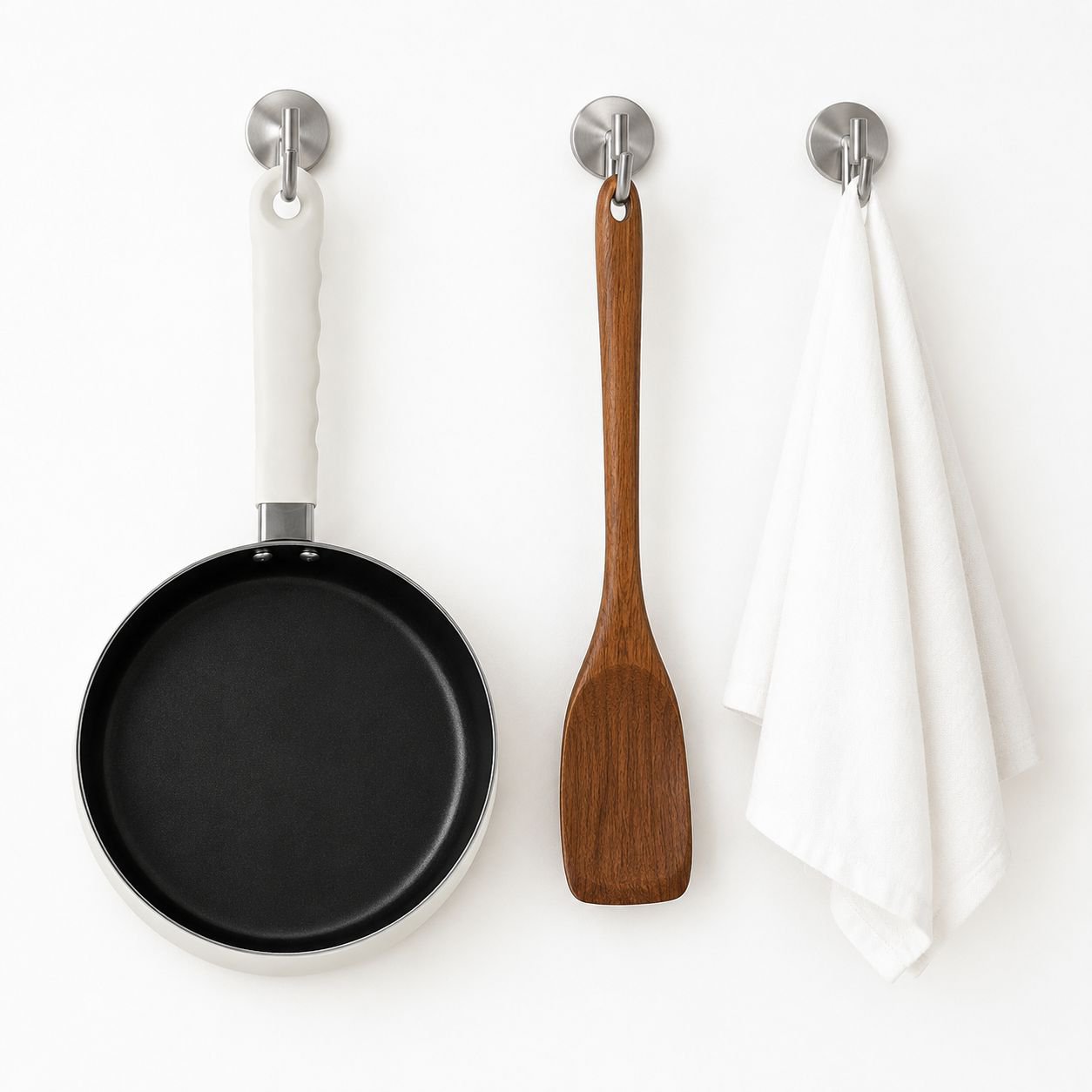 Fluoride coated kitchen pan for easy cooking