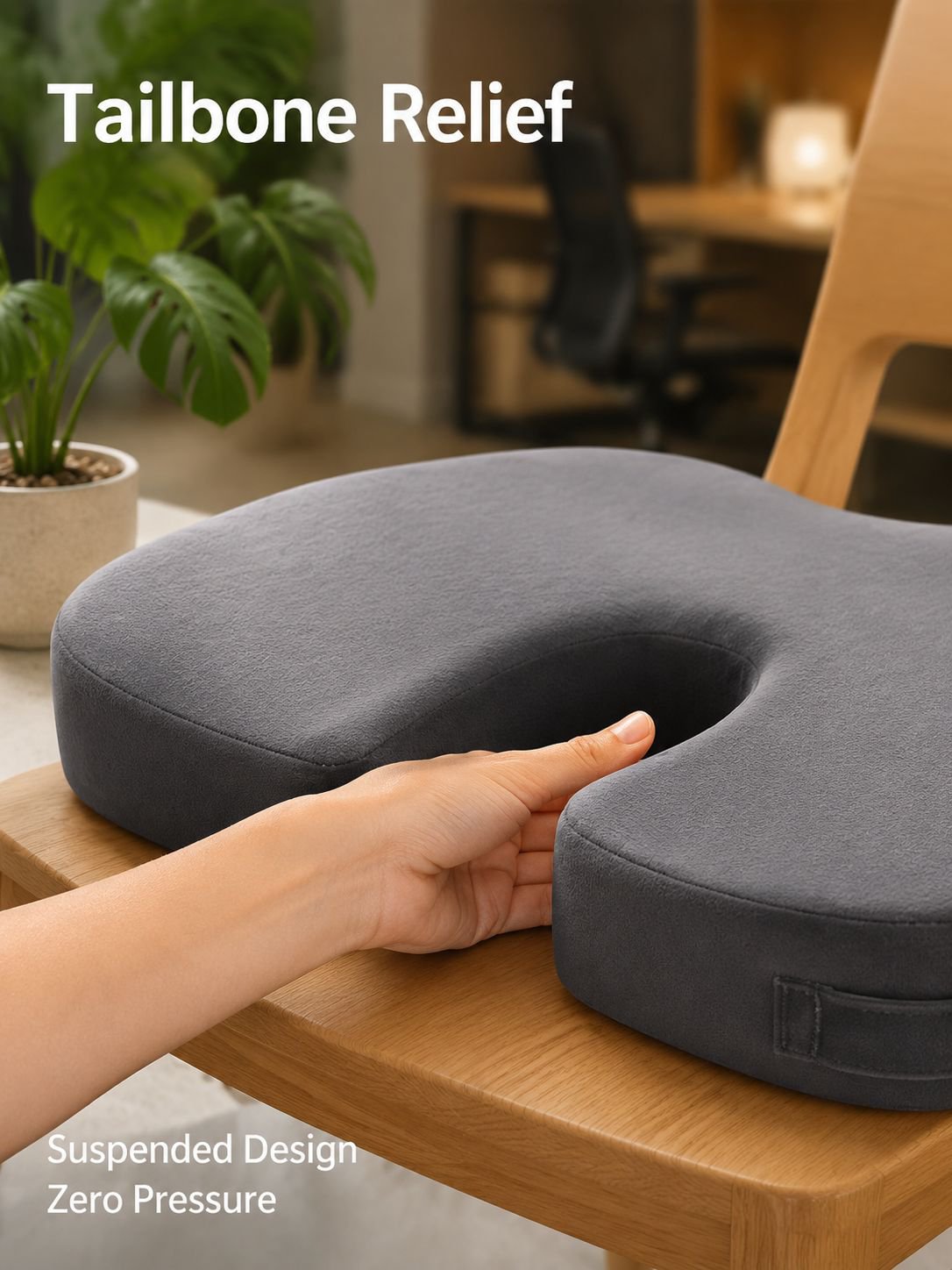 Tailbone decompression cushion