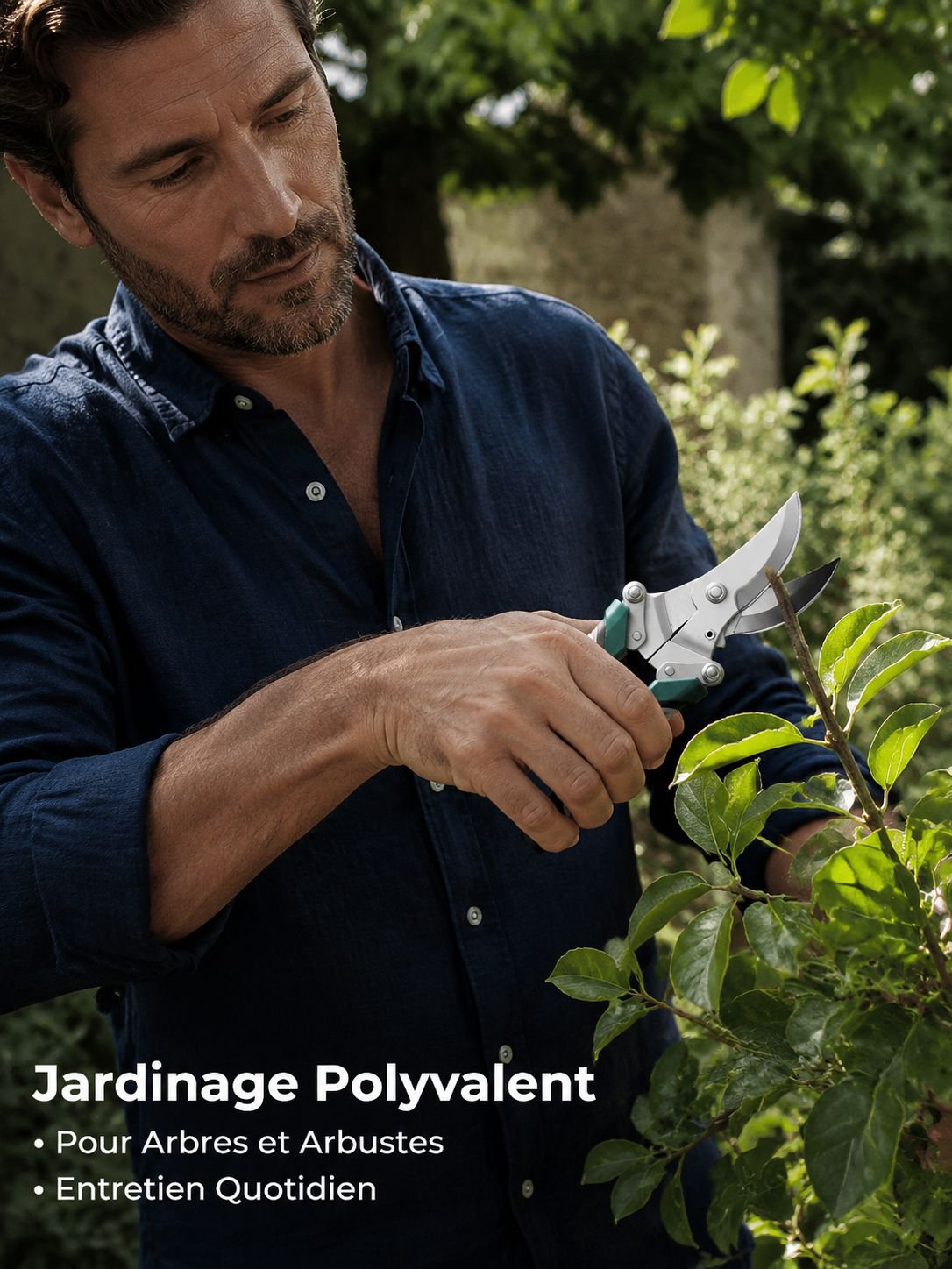 Sécateur pour arbres fruitiers et plantes ornementales