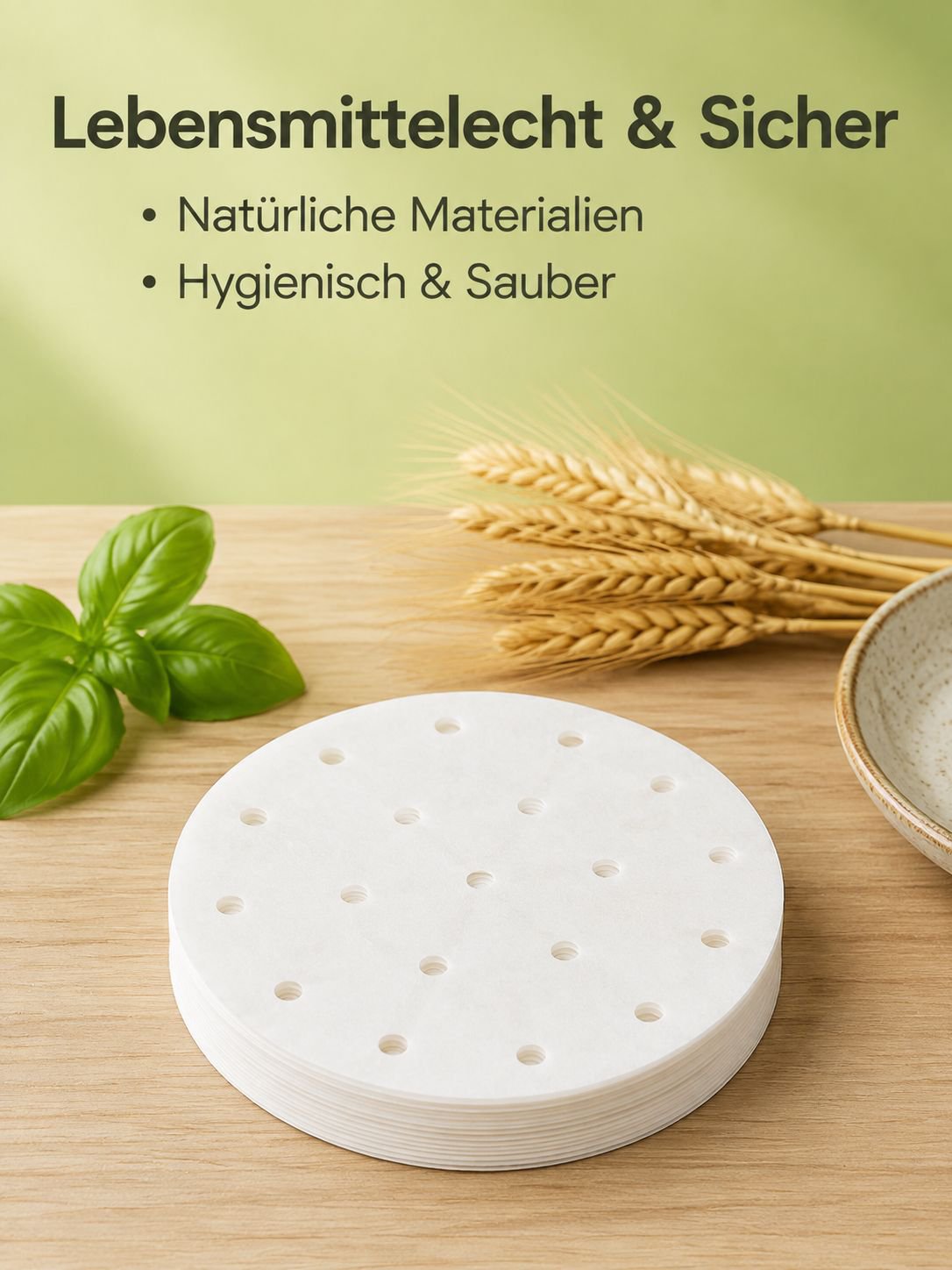 Dämpferpapier Lebensmittelqualität Einweg-Dämpfunterlage für Baozi und Brötchen