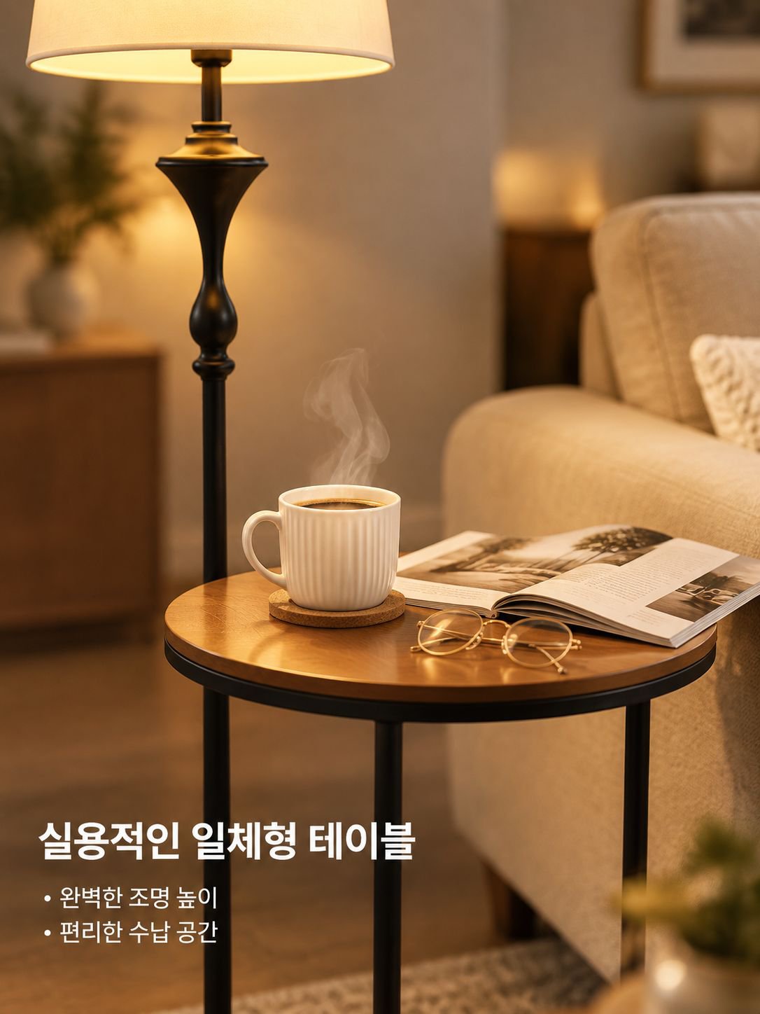 모던 미니멀 레트로 커피 테이블 플로어 램프