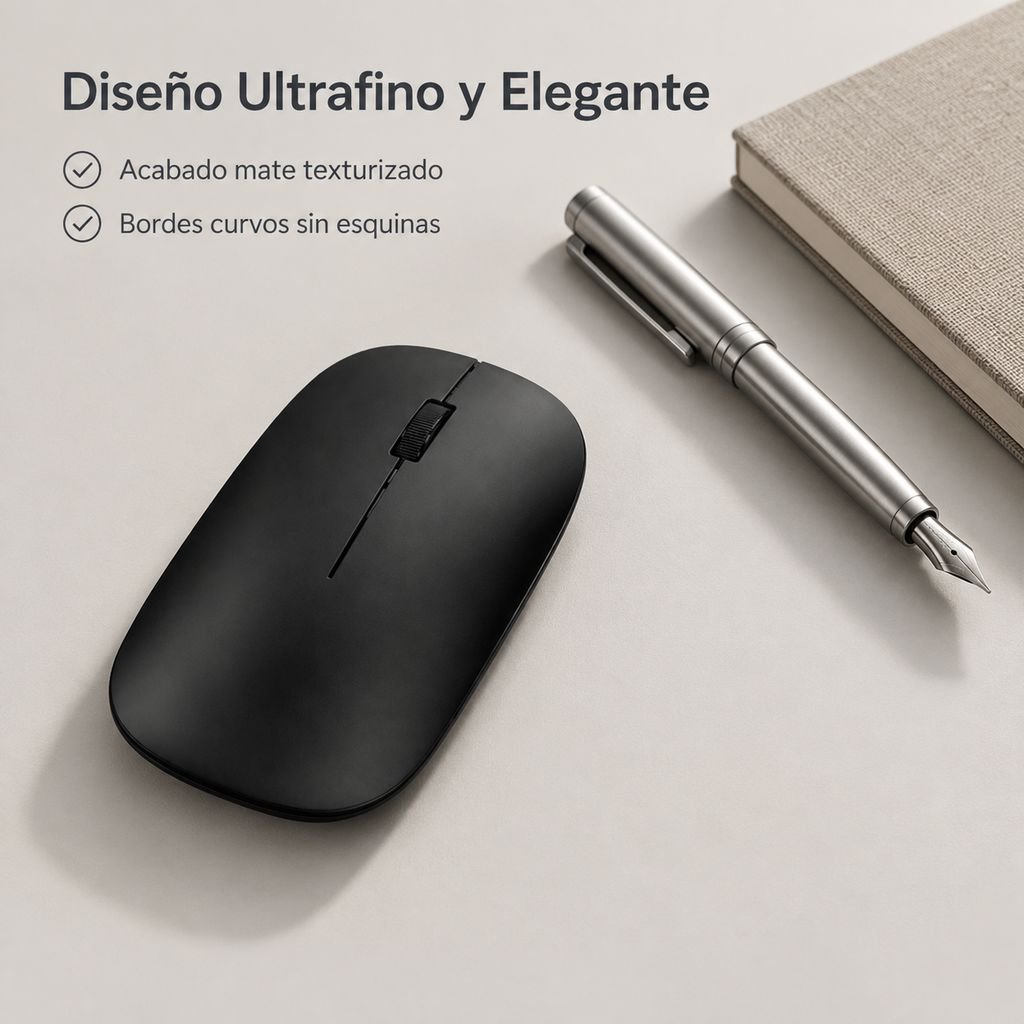 Ratón Bluetooth silencioso ergonómico