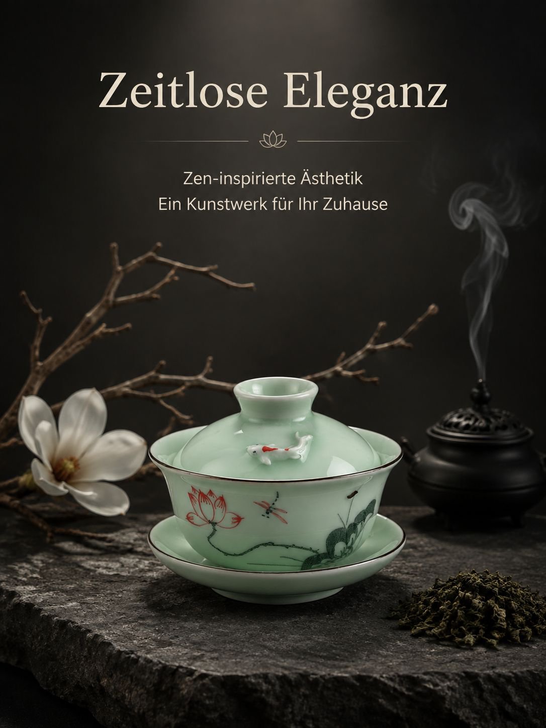 Celadon Teeschale – klassisches Design