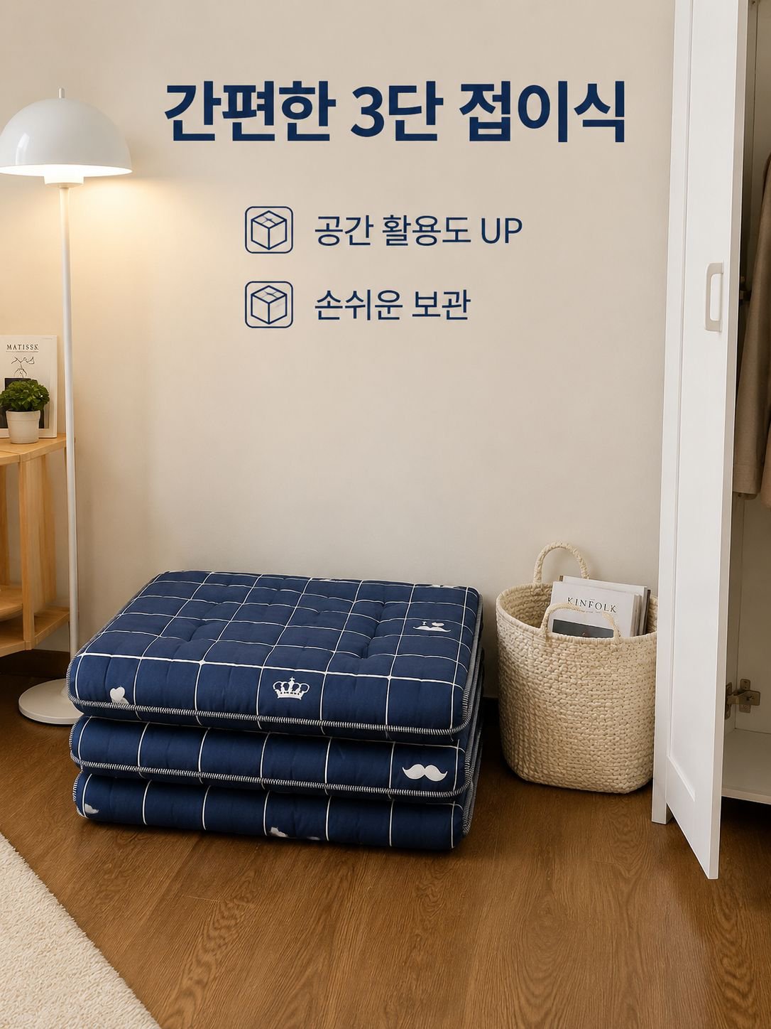 접이식 두꺼운 다다미 매트