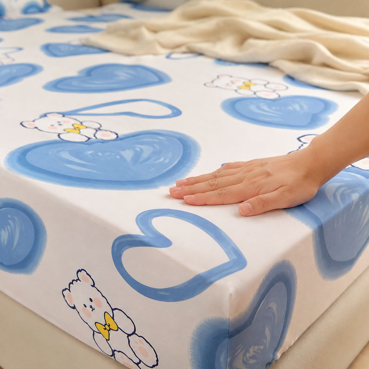 Soft no pilling mattress cover texture