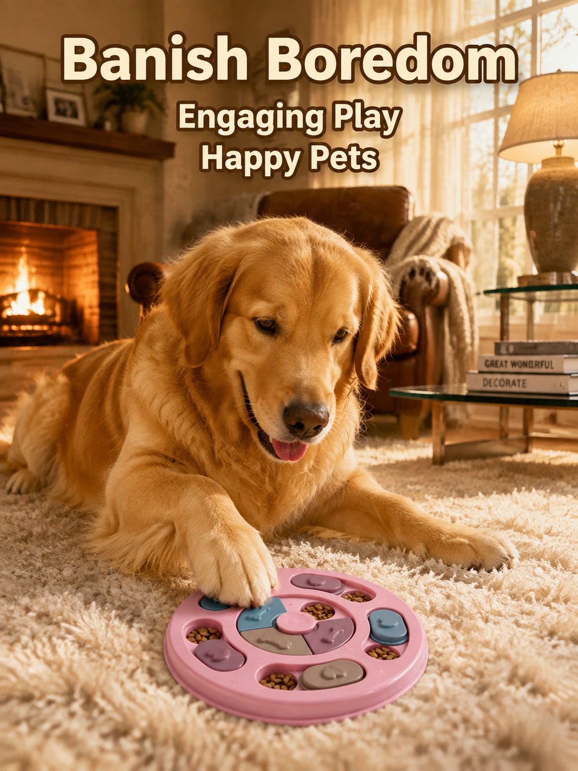 Pet Dog Spinning Slow Food Bowl