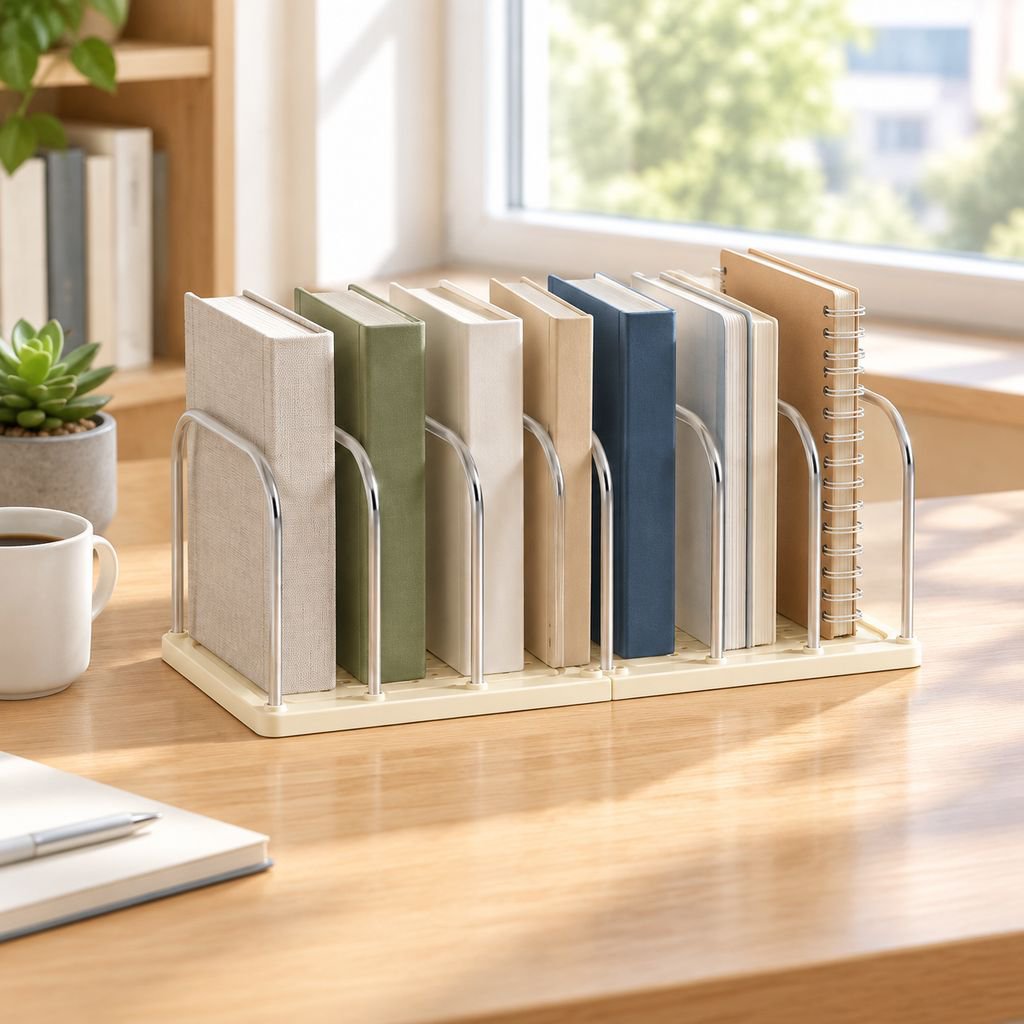 Multi-functional Bookend Storage Box Home Office File and Document Organizer