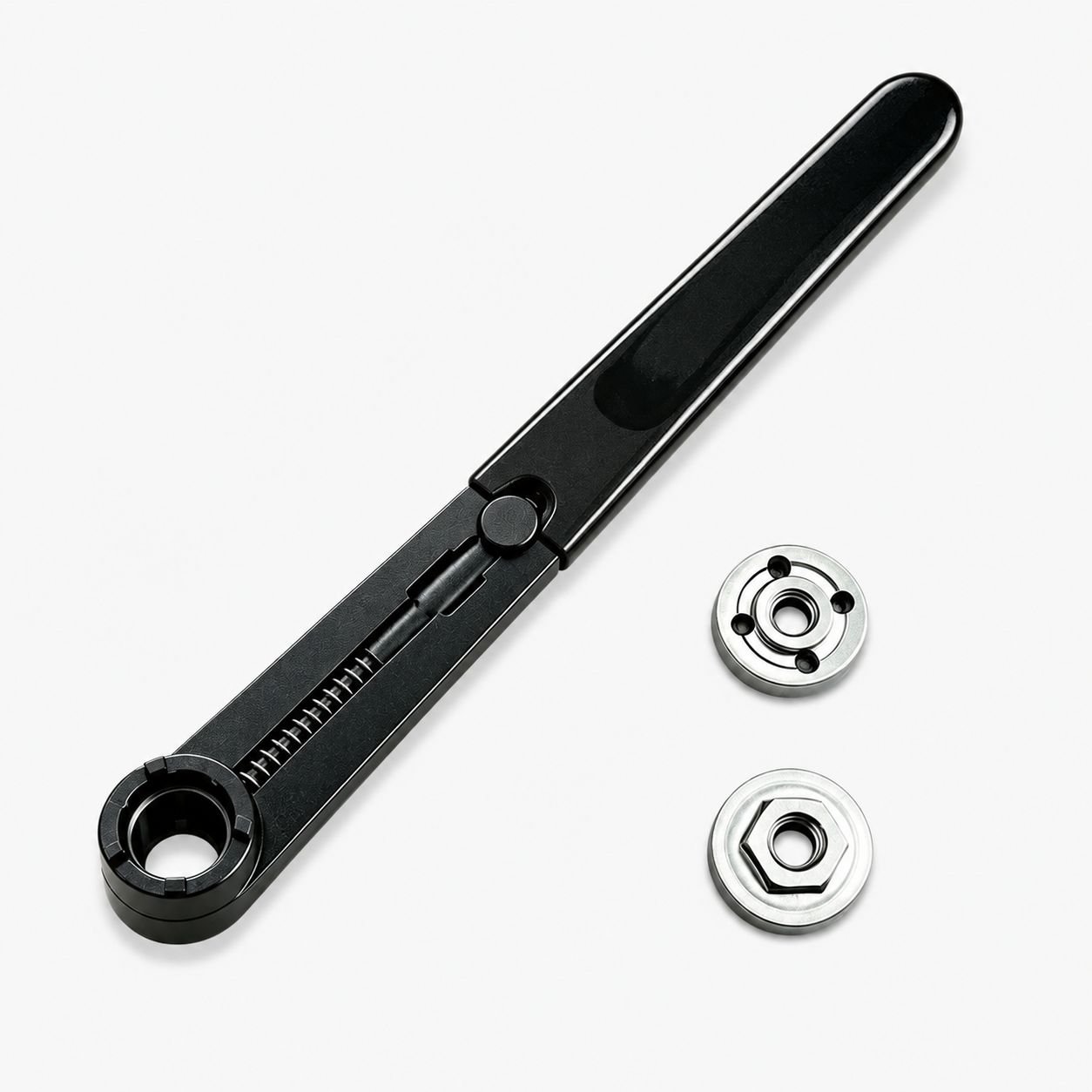 Clé hexagonale antidérapante renforcée pour meuleuse d’angle avec plaque de serrage offerte