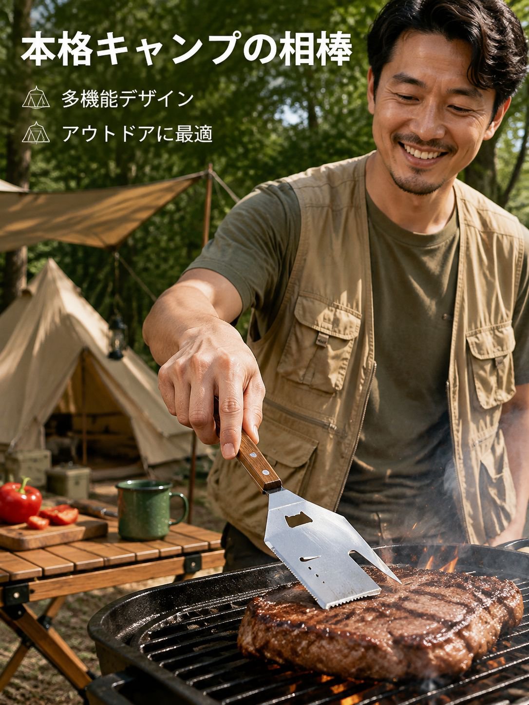 多機能バーベキュースパチュラ