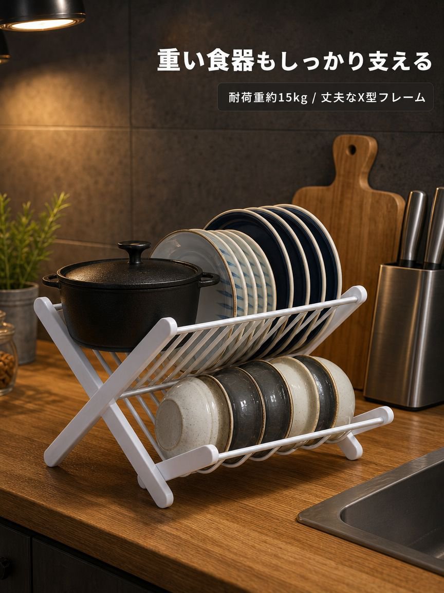 設置不要キッチン用排水溝収納ラック