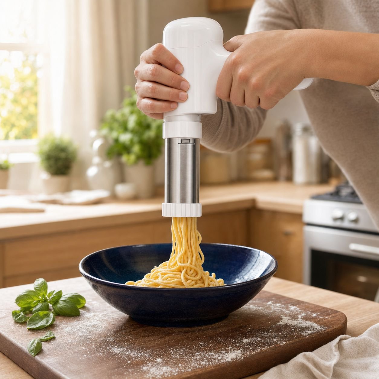 Noodle machine fully automatic household noodle pressing machine handheld electric small noodle maki