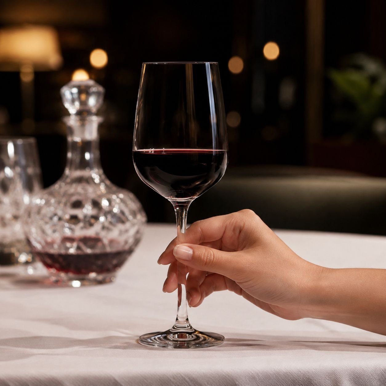 Home Champagne Red Wine Crystal Glass Semi-Circular Stemware Cup Type B