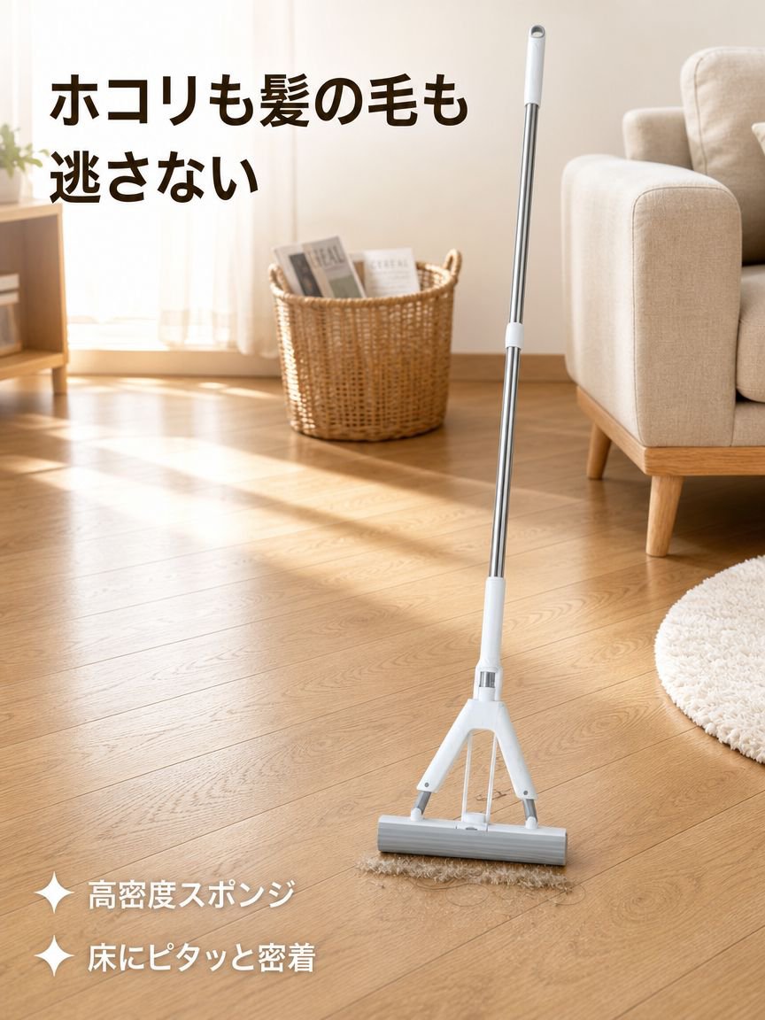吸水性に優れたコットンモップ