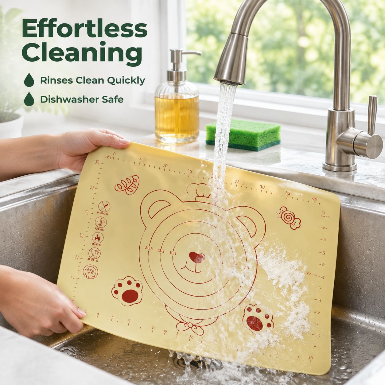 Multipurpose Heat-resistant Kneading Mat for Home Baking
